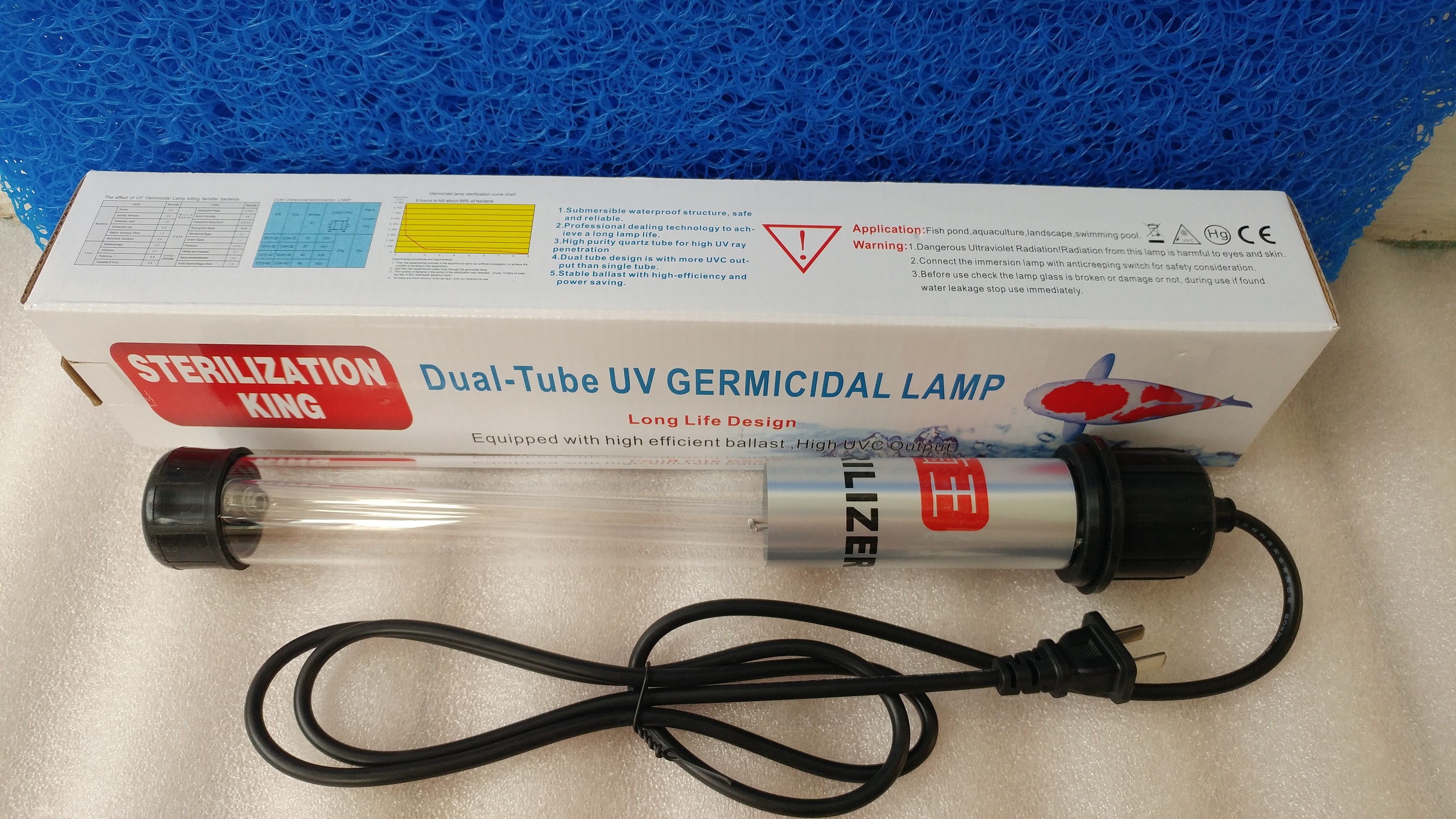 Đèn UV diệt khuẩn tảo SK, 20W-60W.