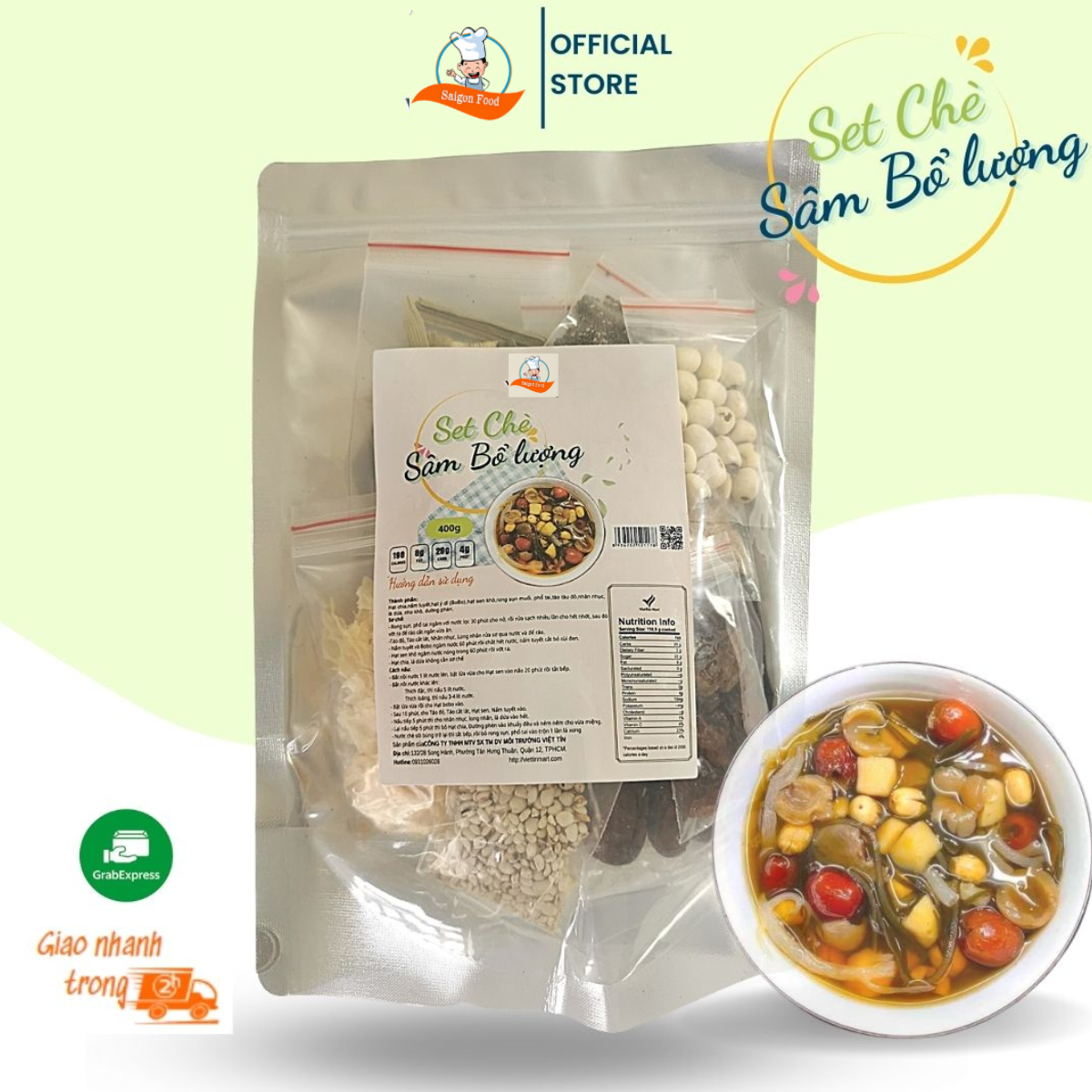 400G CHÈ SÂM BỔ LƯỢNG