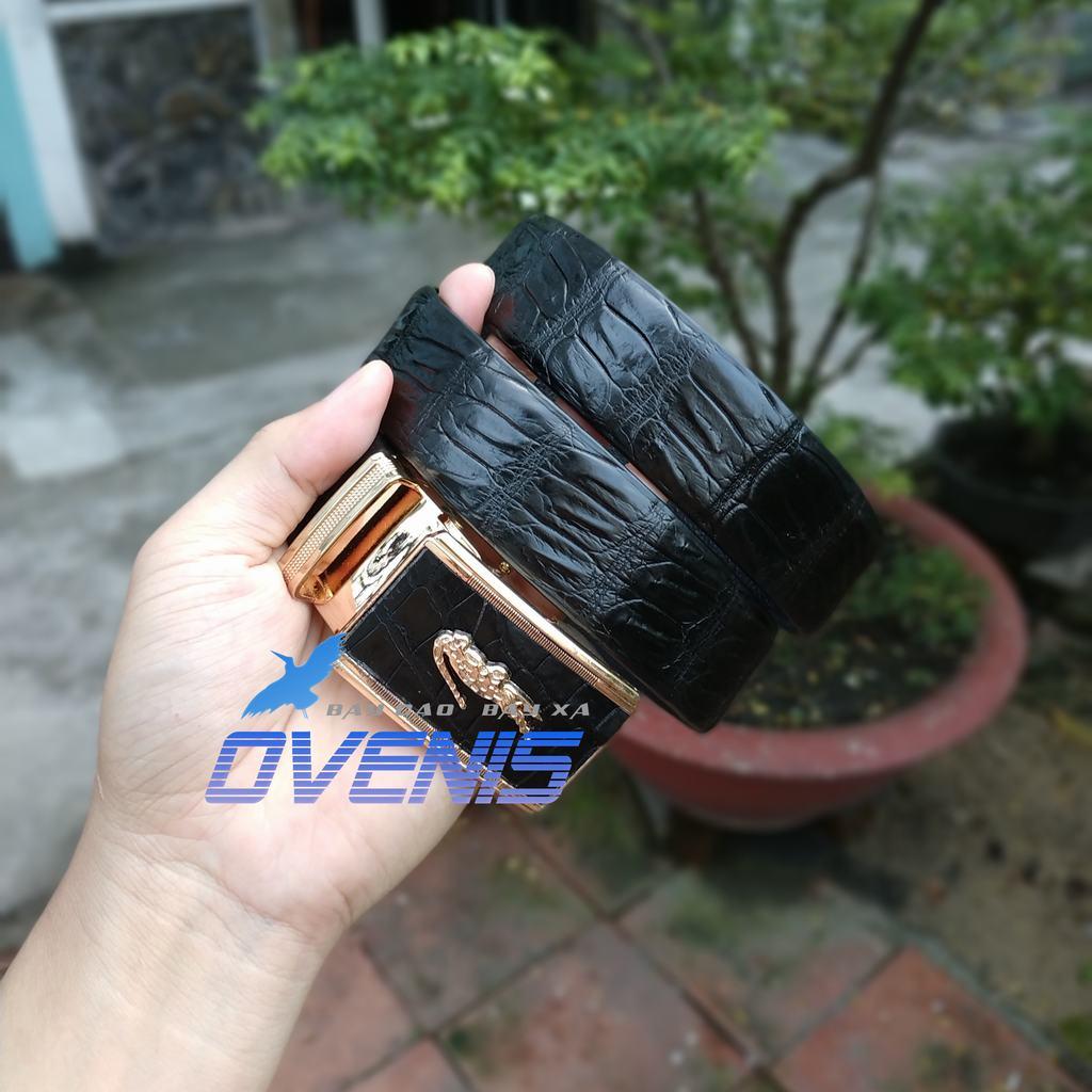 [FREE SHIP] Dây Nịt Da Cá Sấu Thật [DA BỤNG HÔNG CÁ SẤU MỀM DỄ SỬ DỤNG]