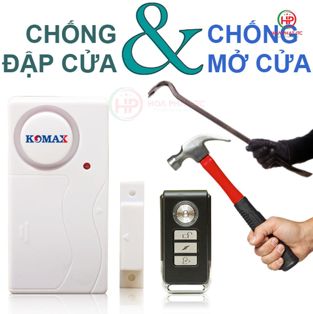 Báo trộm chống đập, cạy cửa Komax KM-RC25