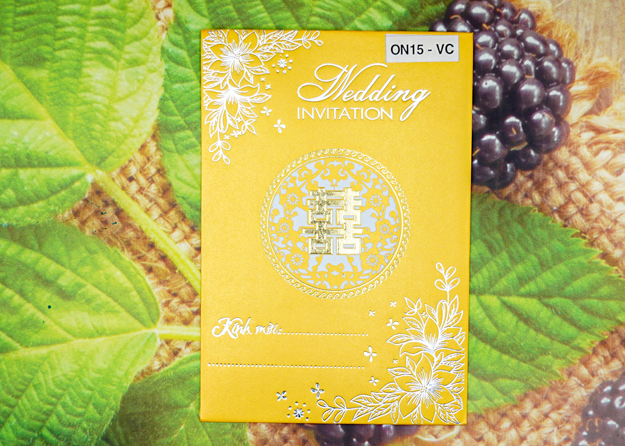 Thiệp cưới truyền thống ON15