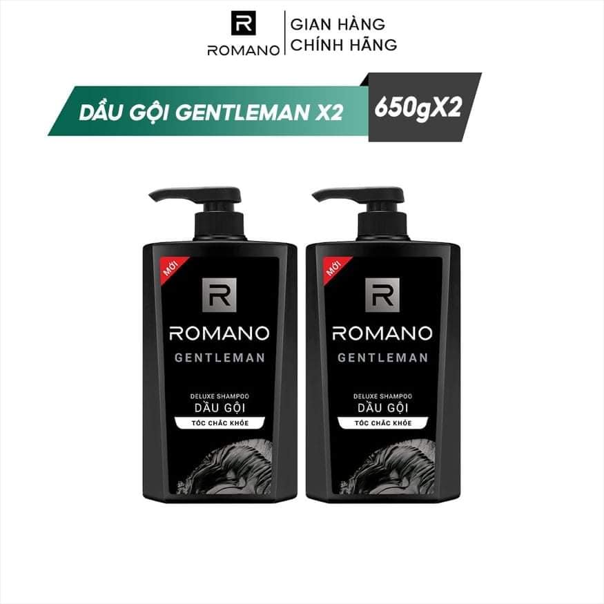 Combo 2 Dầu Gội Romano 650g