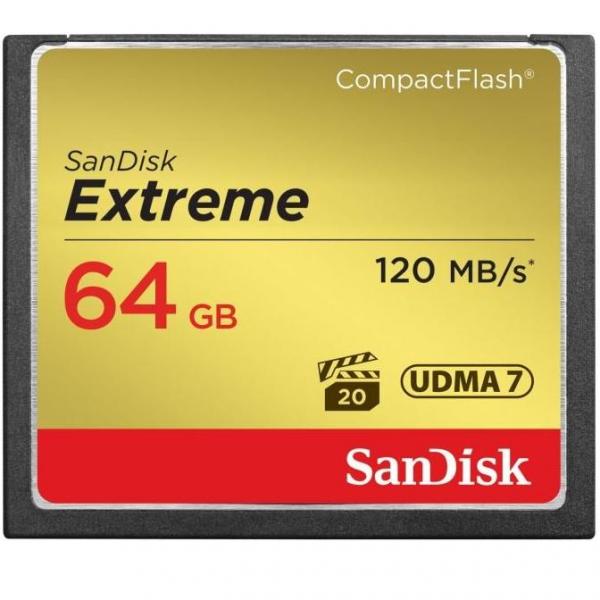 Thẻ Nhớ CompactFlash (CF) SanDisk Extreme 64GB 800X 120M/s