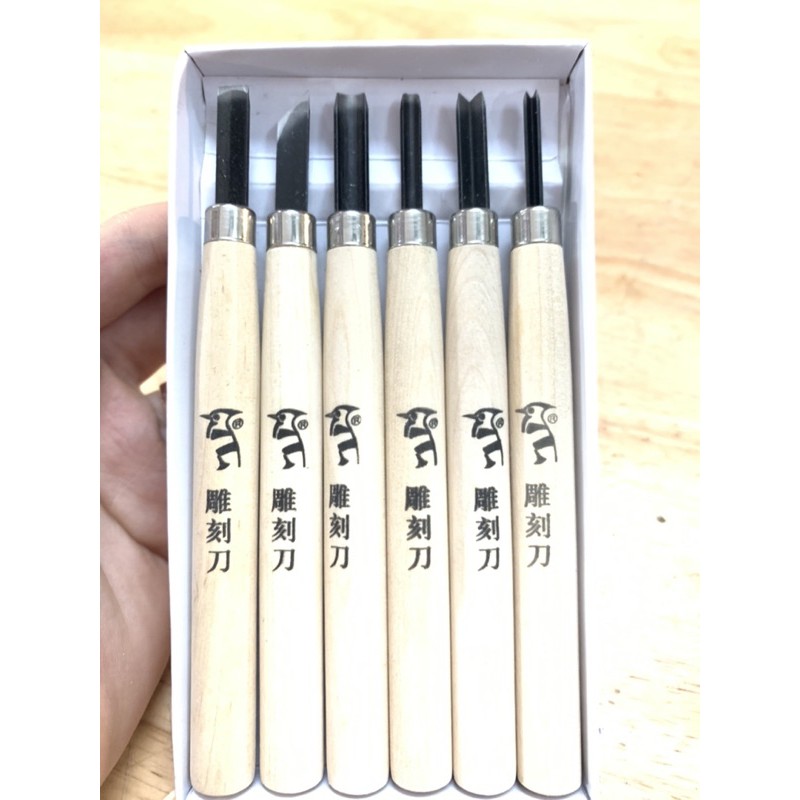 Bộ Dao Khắc Gỗ 6 Cây