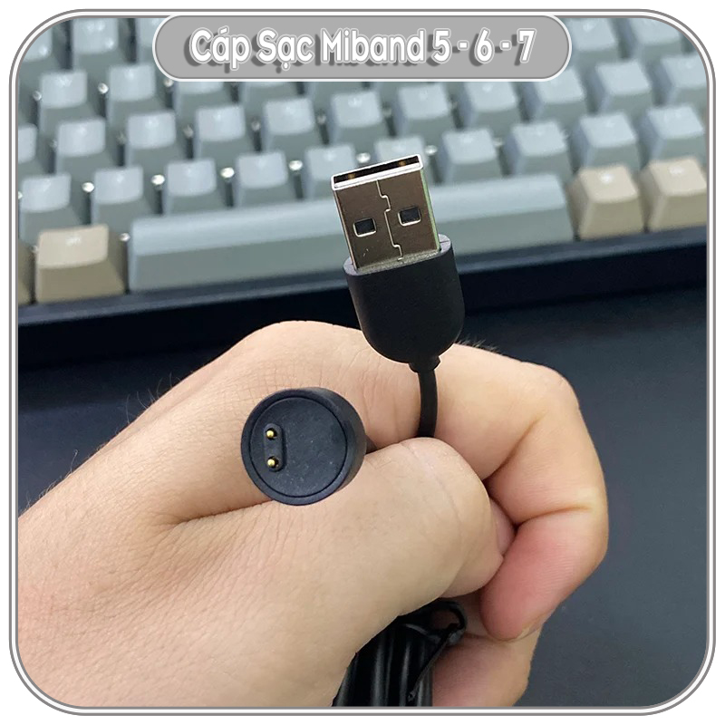 Cáp sạc USB dành cho Xiaomi MiBand 5 - 6 - 7