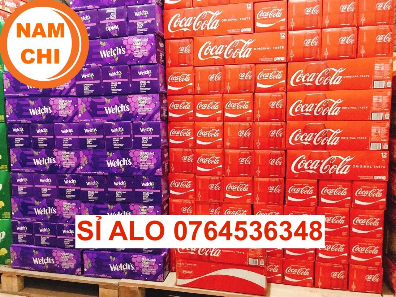 Nước Ngọt Mỹ Welchs Sparkling Grape Soda Nho (12 lon x 355ml)