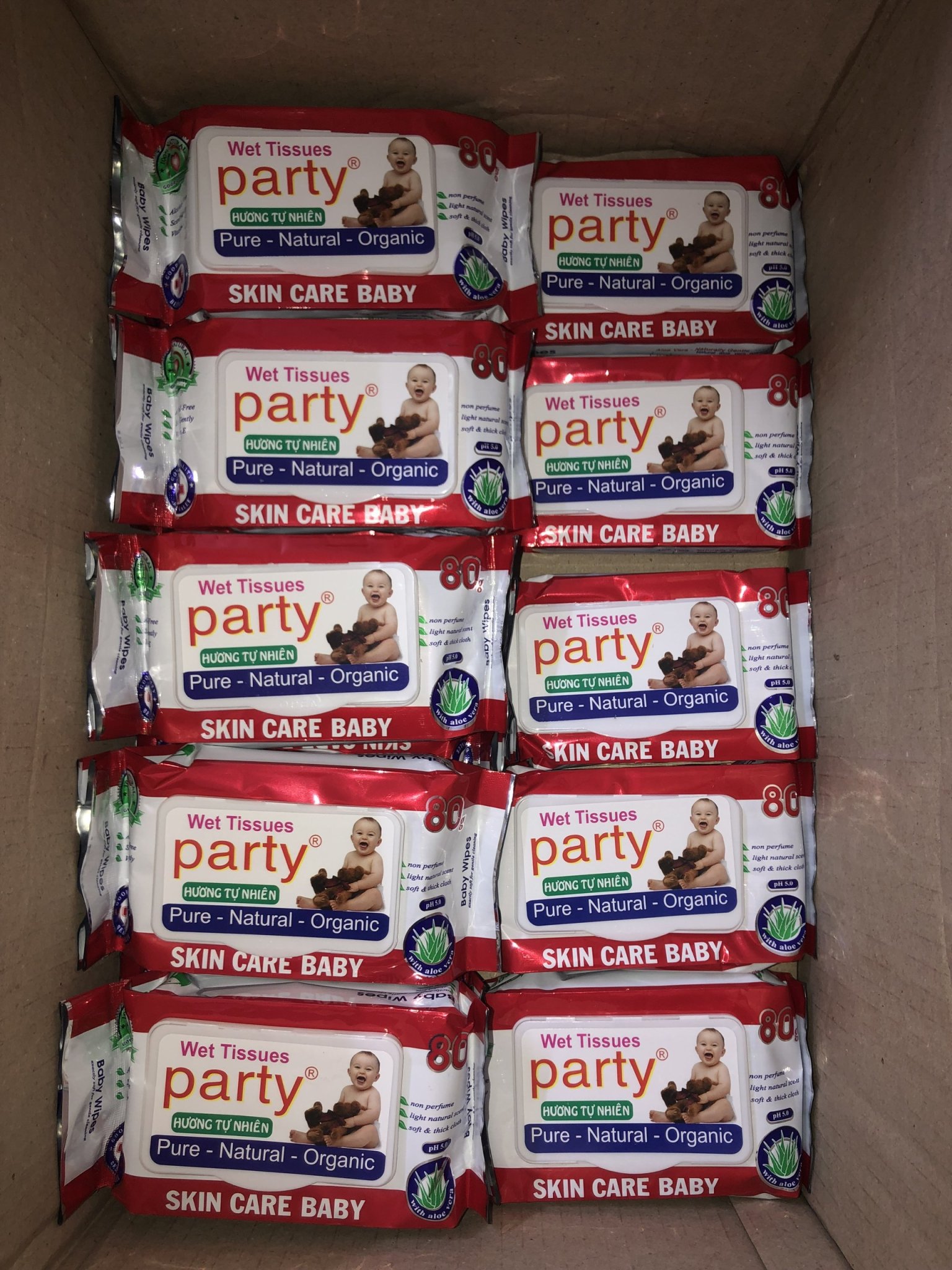 Combo 10 GÓI  Khăn Ướt Baby 80g