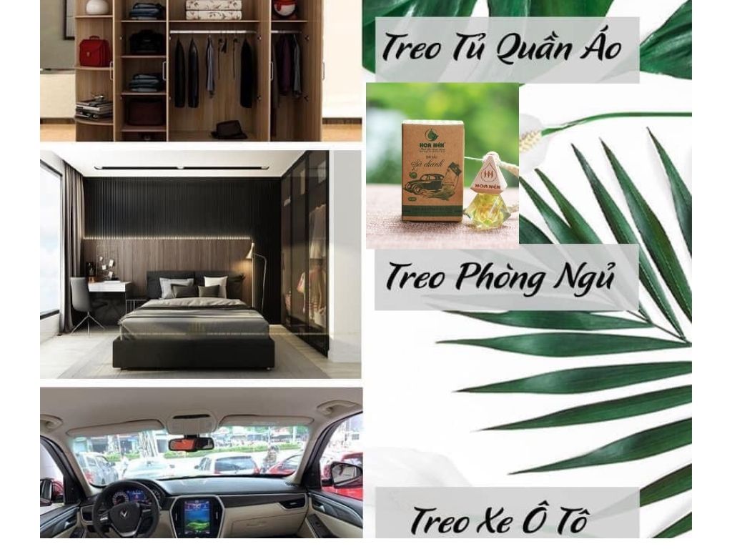 Tinh dầu treo Sả chanh - Hoa Nén