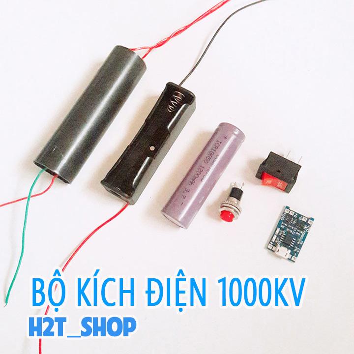 Bộ Kích điện 1000KV- Combo Đầy Đủ Pin 2000mAh