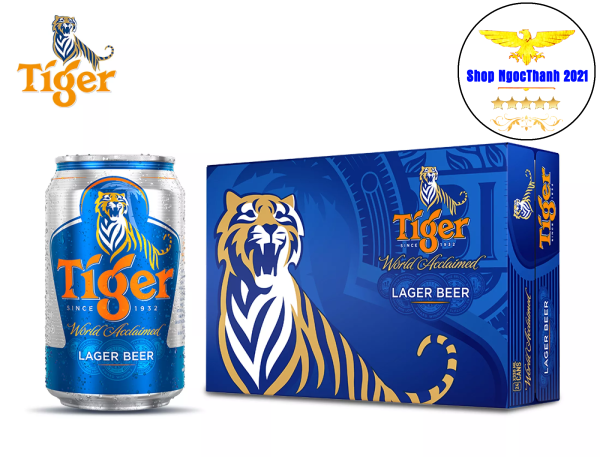 Bia tiger thường thùng 24 lon 330 ml (Date luôn mới)