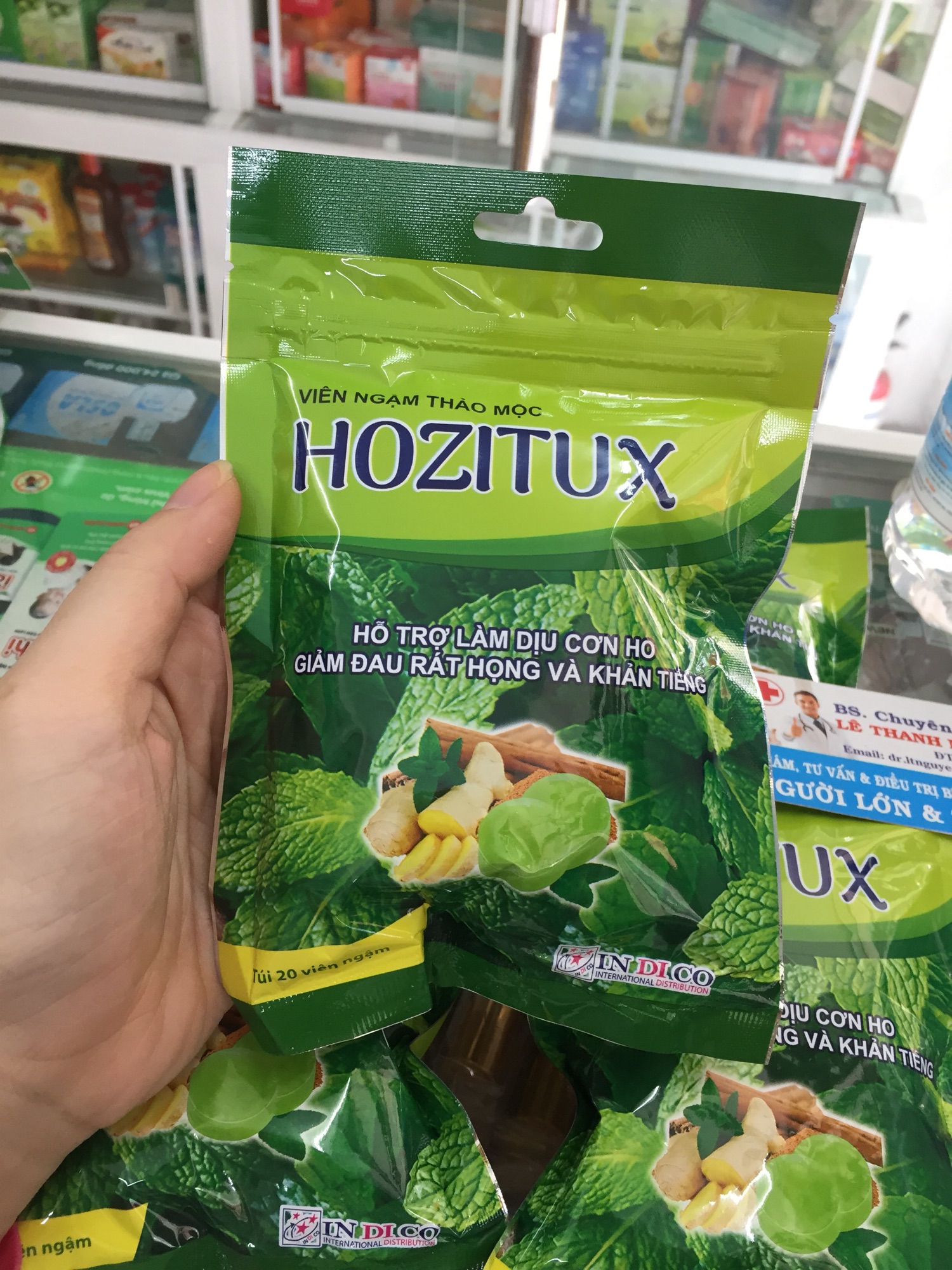 [HCM]✅(chính hãng)Kẹo ngậm thảo dược HOZITUX