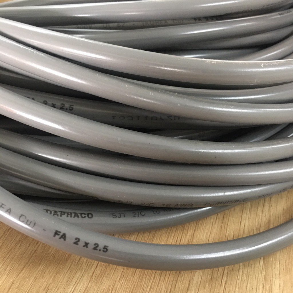 Dây cáp điện đôi Dafaco (2x1.5)(2x2.5) có vỏ bọc