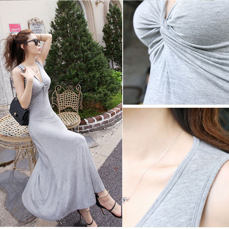 Đầm Maxi thun dài hàng nhập DB32