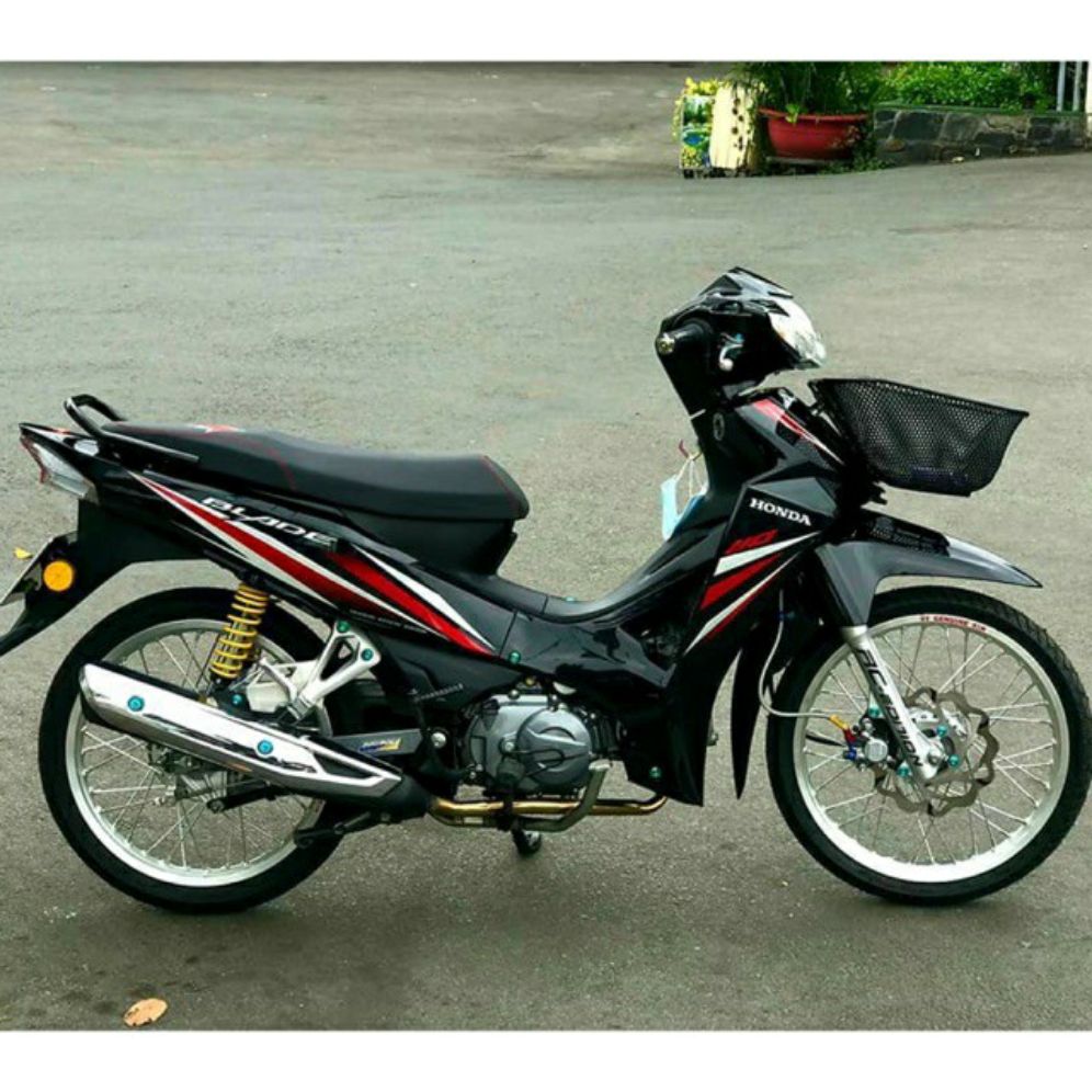 Tem rời dán xe blade đen cao cấp