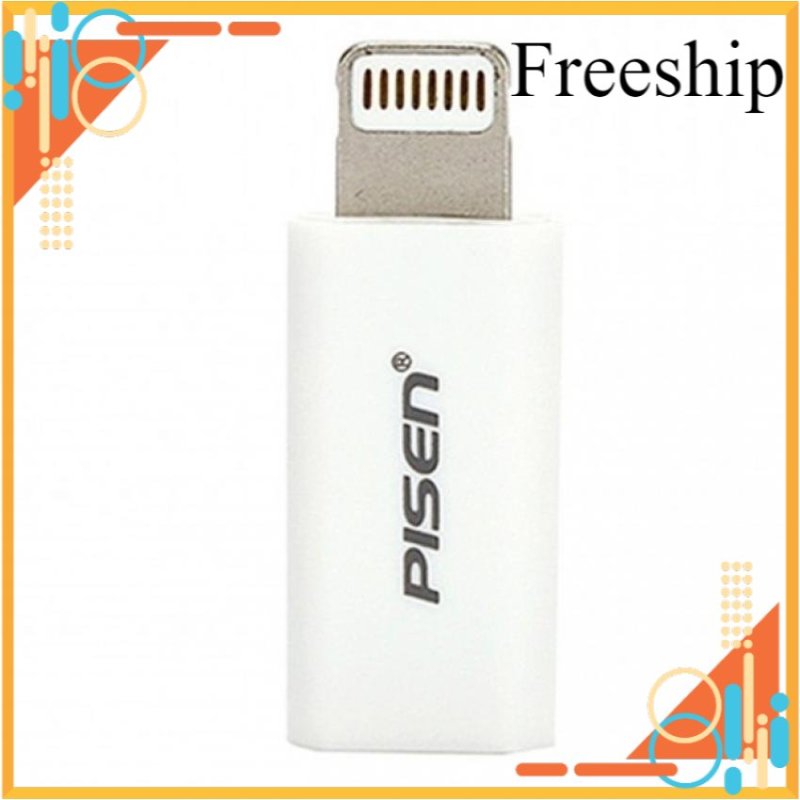 [Freeship Max] Adapter MicroUSB to Lightning PISEN (Trắng) 1000000003 Hot