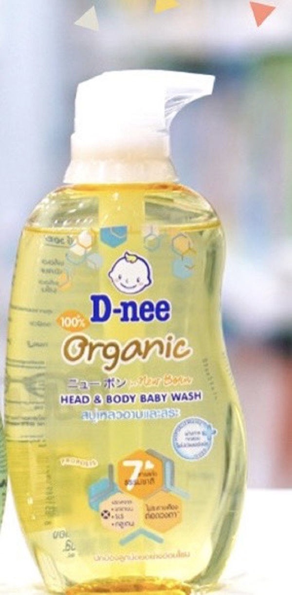 Tắm gội d-nee organic 380ml dịu nhẹ