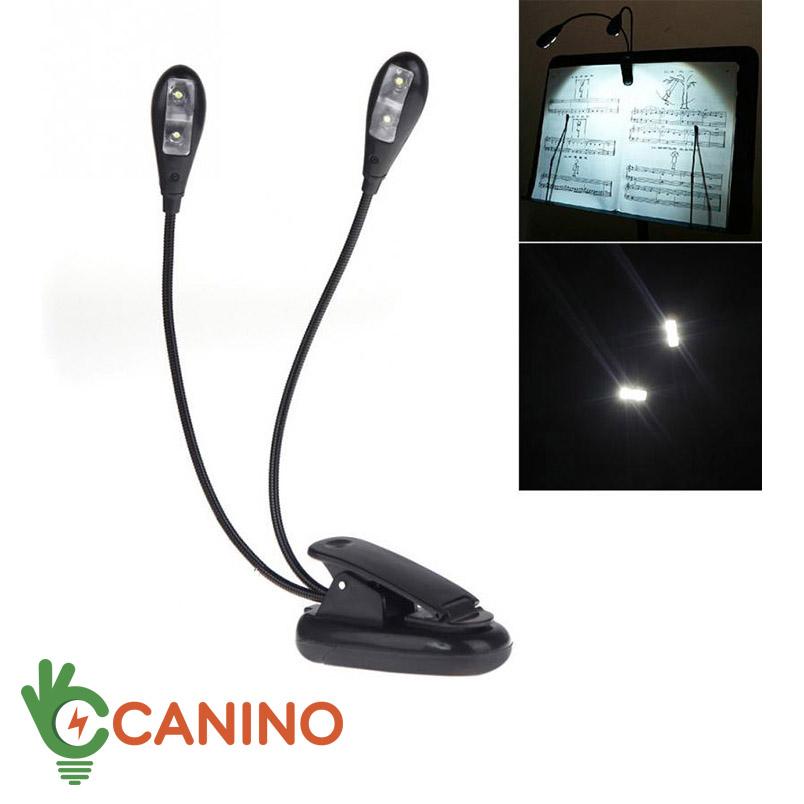 Đèn đọc sách mini đa năng V1 2 râu