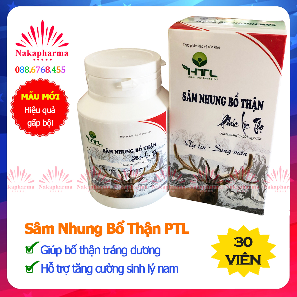 Sâm Nhung Phúc Lộc Thọ HTL - Giúp khỏe thận, bồi bổ khí huyết, chống suy nhược, giảm tiểu đêm