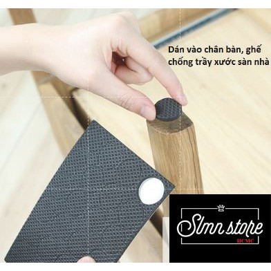 [HCM]Miếng dán chống trầy xước miếng lót kê chân bàn ghế vật dụng gia đình.
