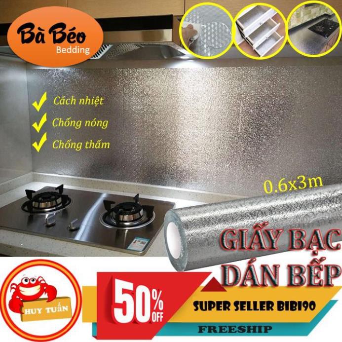 Cuộn giấy bạc dán bếp cách nhiệt chống thấm bền đẹp bà béo Bedding