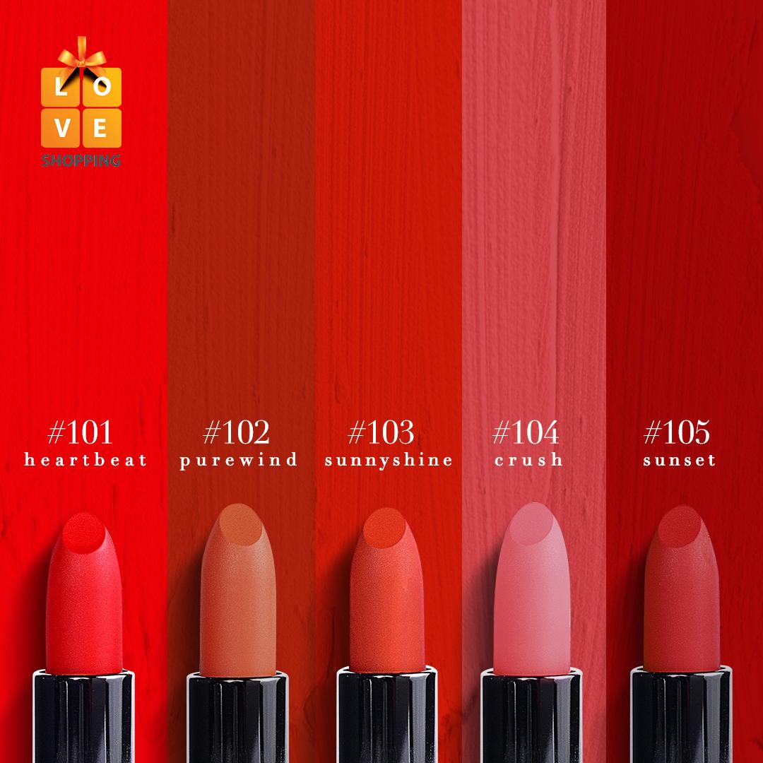Yurika Matte Lipstick Full Set 5 màu