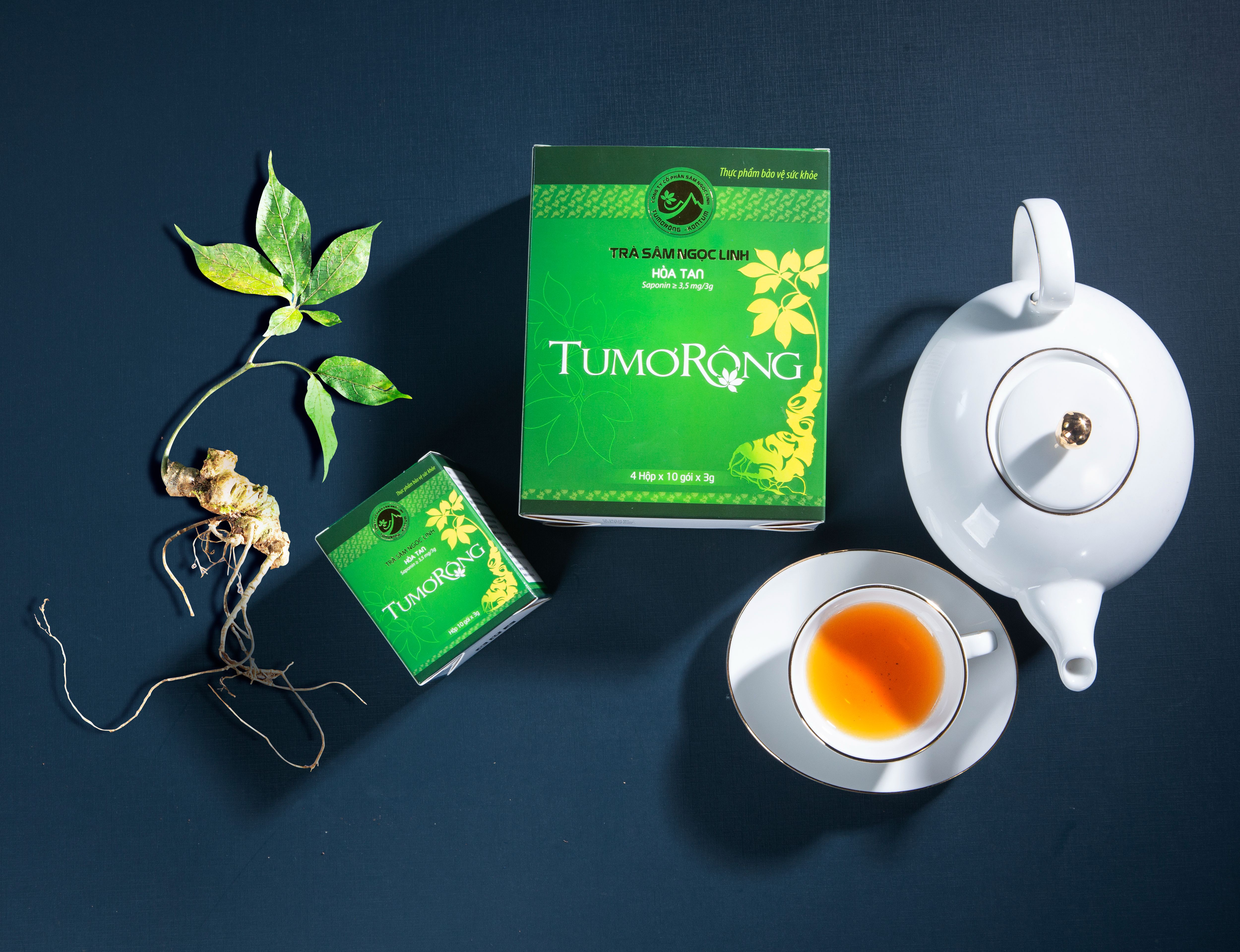 Trà Sâm Ngọc Linh hòa tan