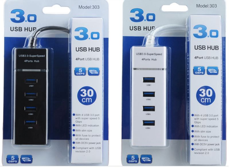 Hub usb 3.0 loại 4 cổng - Bộ chia USB từ 1 thành 4 cổng usb tốc độ 3.0