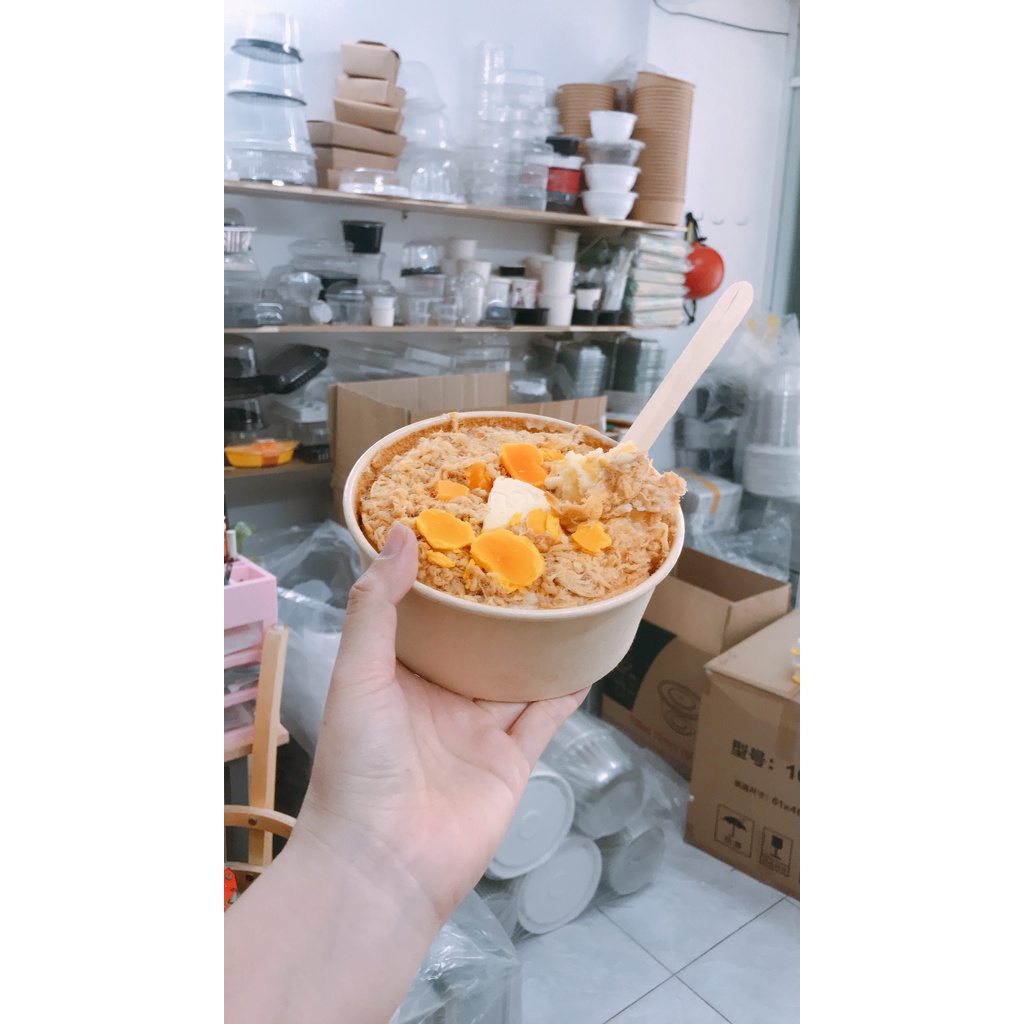 Bịch 100 Muỗng gỗ dùng một lần 16cm an toàn tiện lợi thân thiện môi trường - Hoang Chau Store