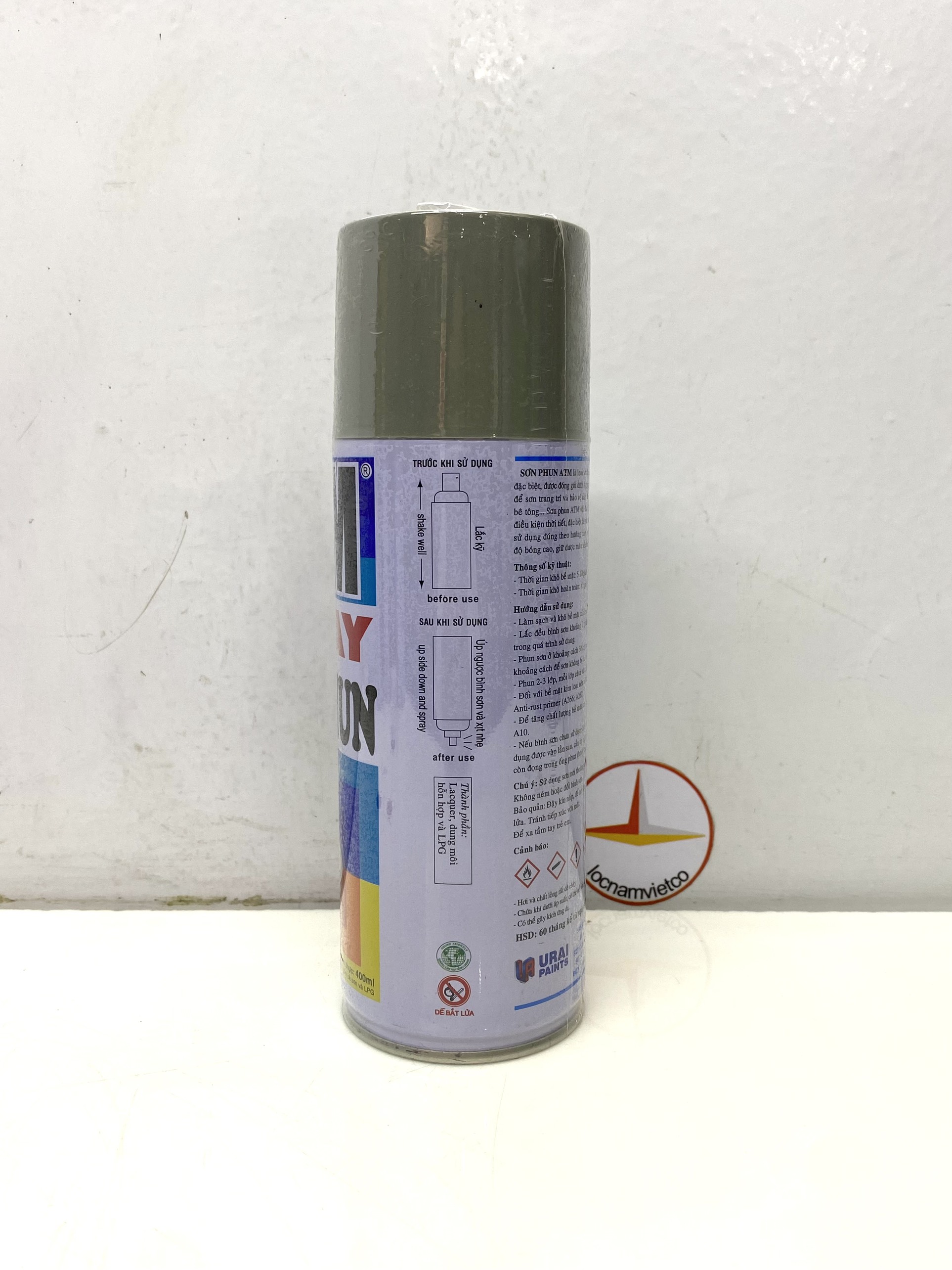 Sơn phun, sơn xịt màu xám ATM A215