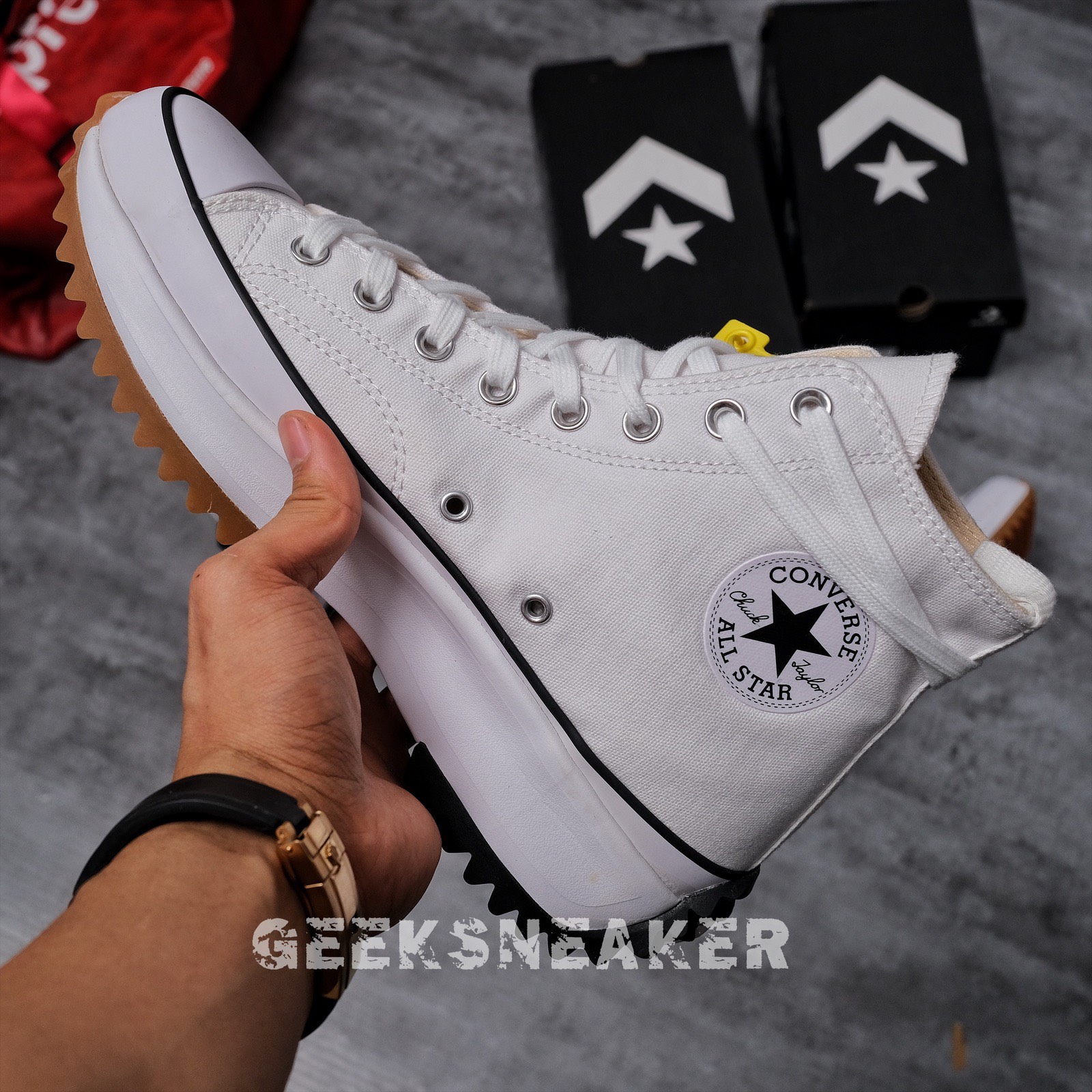[GeekSneaker] Giày Converse Run Star Hike - WHITE - High