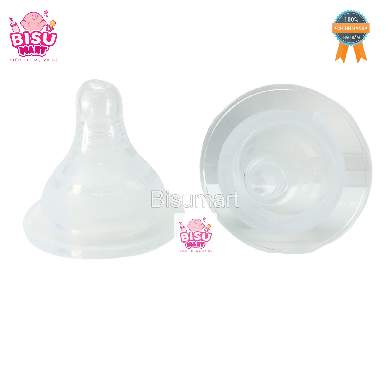 Núm vú cổ rộng silicon siêu mềm Aki Size S, M, L, Y