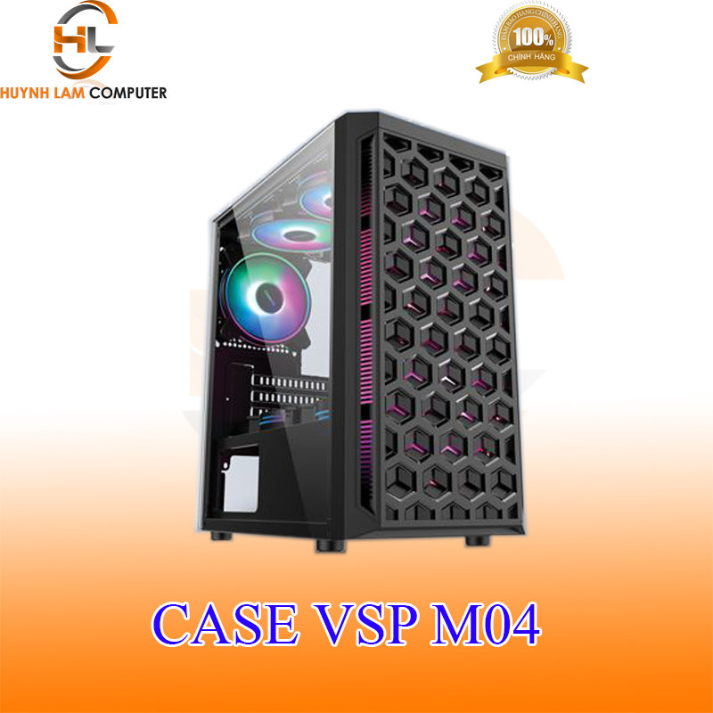 CASE MÁY TÍNH VSPTECH M04 GAMING MID TOWER CHASSIS - VSP PHÂN PHỐI