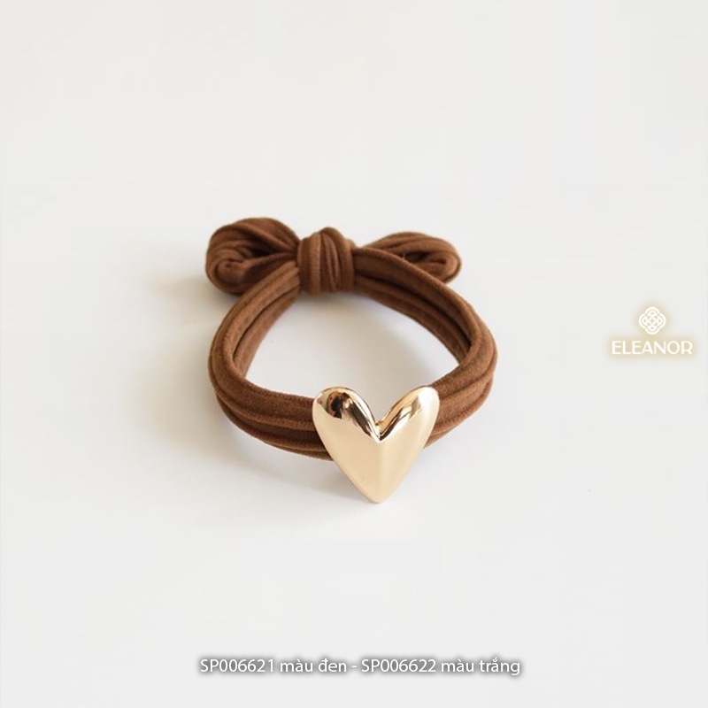 Dây buộc tóc nữ Eleanor Accessories dây cột tóc hình trái tim phụ kiện tóc 6621