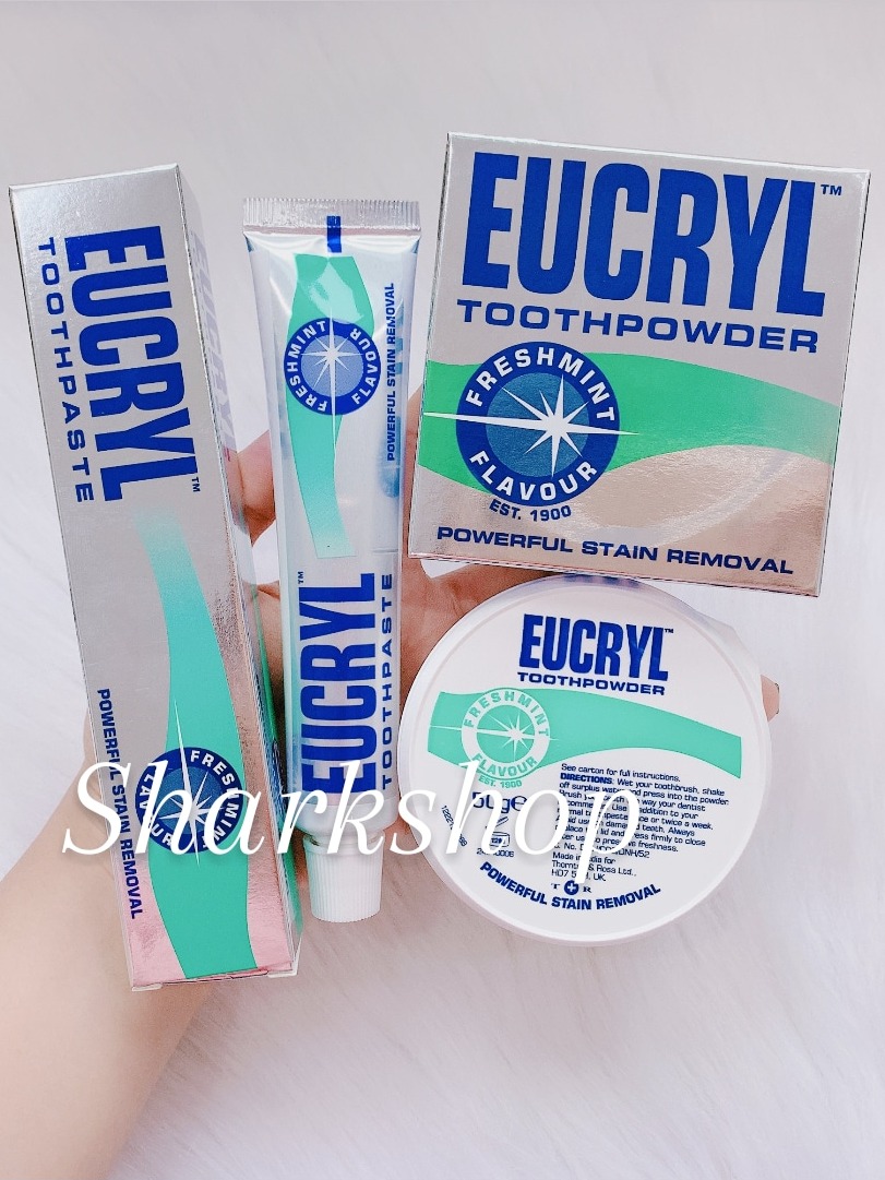 Kem Đánh Răng Làm Trắng Răng Hương Bạc Hà Eucryl Freshmint Toothpaste 62g