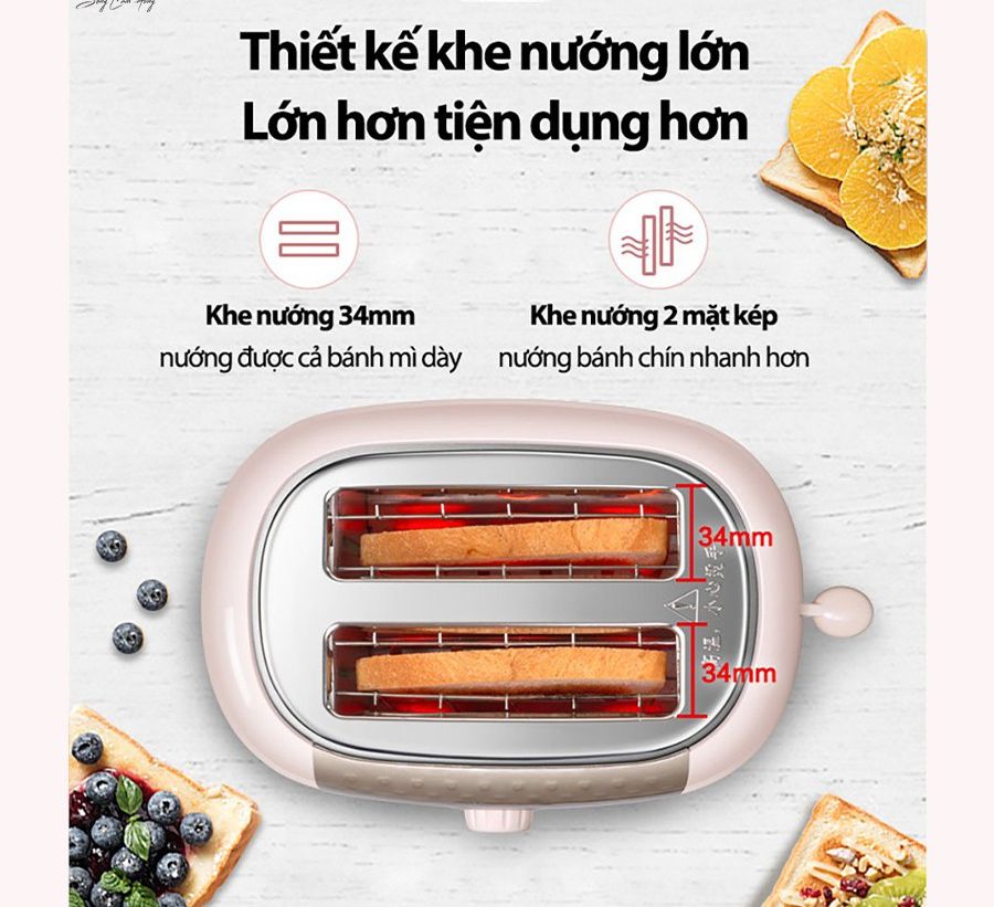 [99 điểm] Máy nướng bánh mì Bear DSL-601 - Bản Quốc tế