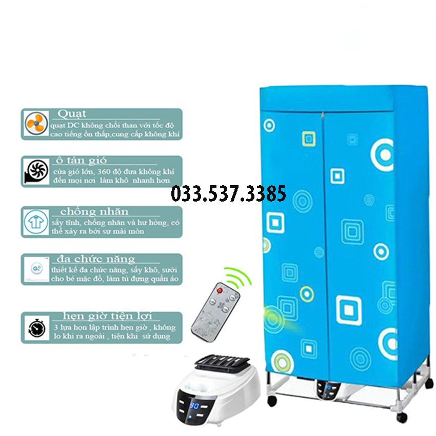 Tủ sấy quần áo công suất lớn, tủ sấy khô quần áo loại 1 siêu bền