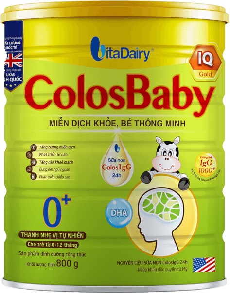 Sữa COLOSBABY IQ GOLD 0+ 800g