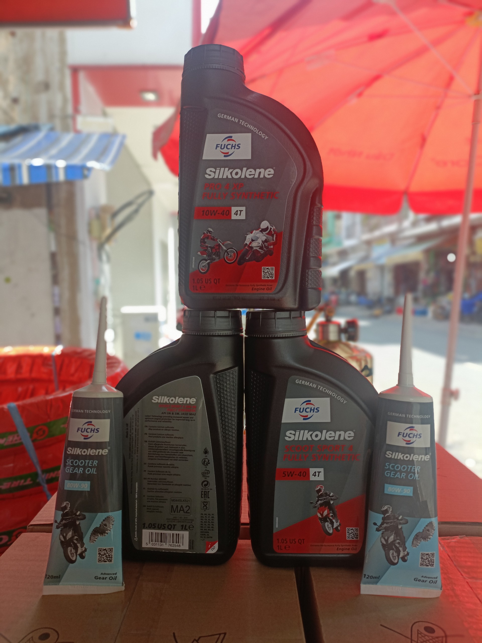 nhớt Fuchs silkolene 5w-40 scoter 1L