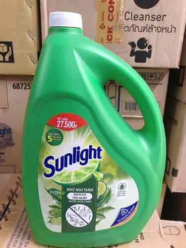 Nước rửa chén Sunlight trà xanh 3.6kg