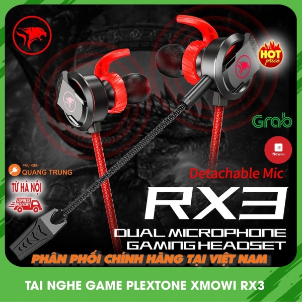 tai nghe┅♚  Tai nghe plextone xmowi RX3tai nghe game dual mic cực hotchơi tốt PUBG mobileCOD