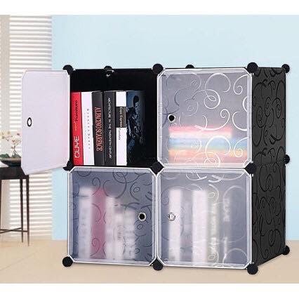 Tủ nhựa ghép-Tủ đựng đồ 4 ô