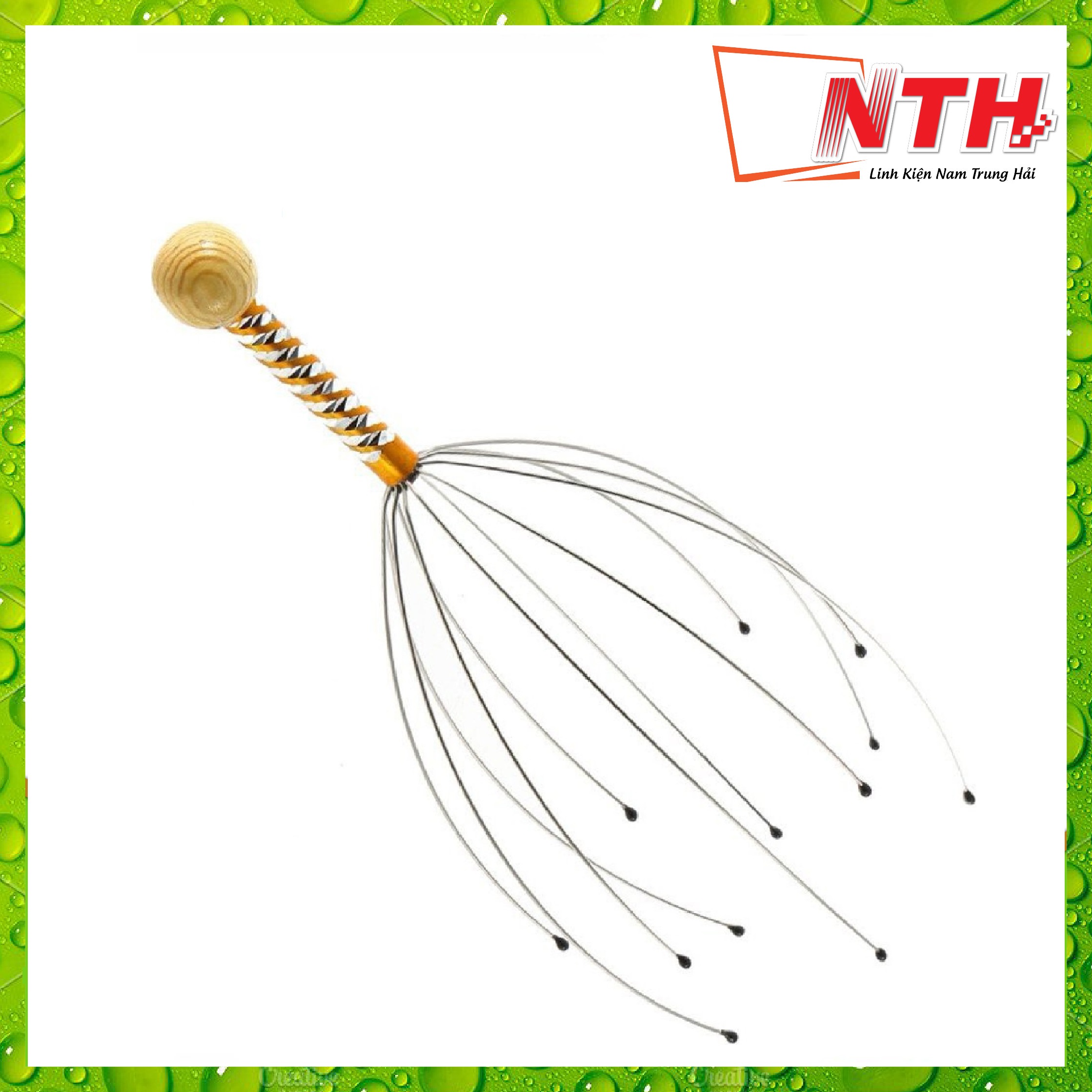 Cây massage da đầu vật lý giúp giảm stress, thư giãn - nth