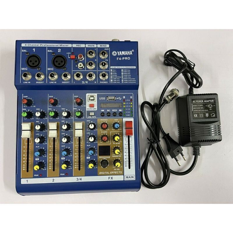 [FREESHIP MAX + MÃ GIẢM GIÁ] - Bàn Trộn Kiêm Cục Đẩy Mixer F4 Pro Bản 2021 mới nâng cấp mixer F4 hỗ trợ bluetooth nguồn 5v 48v cho các dòng mic thu âm