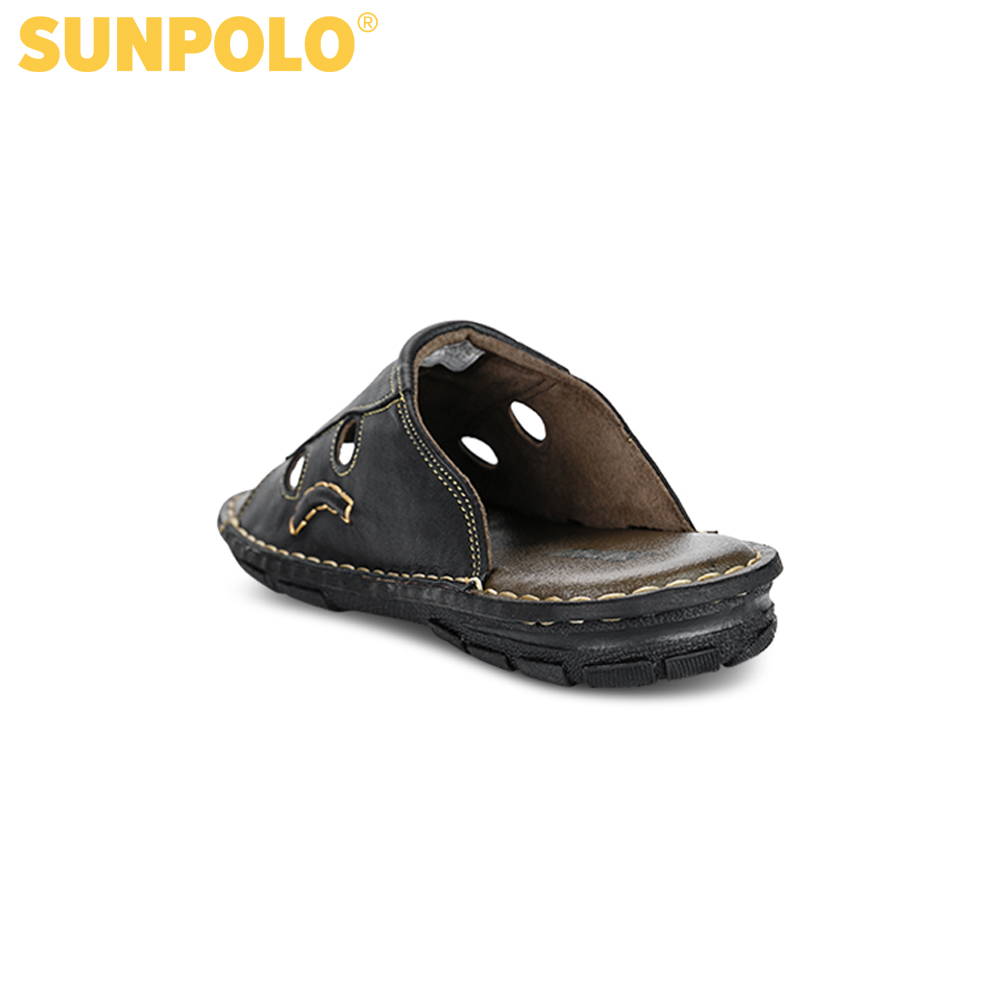 Dép Quai Ngang Nam Da Bò SUNPOLO AQN015