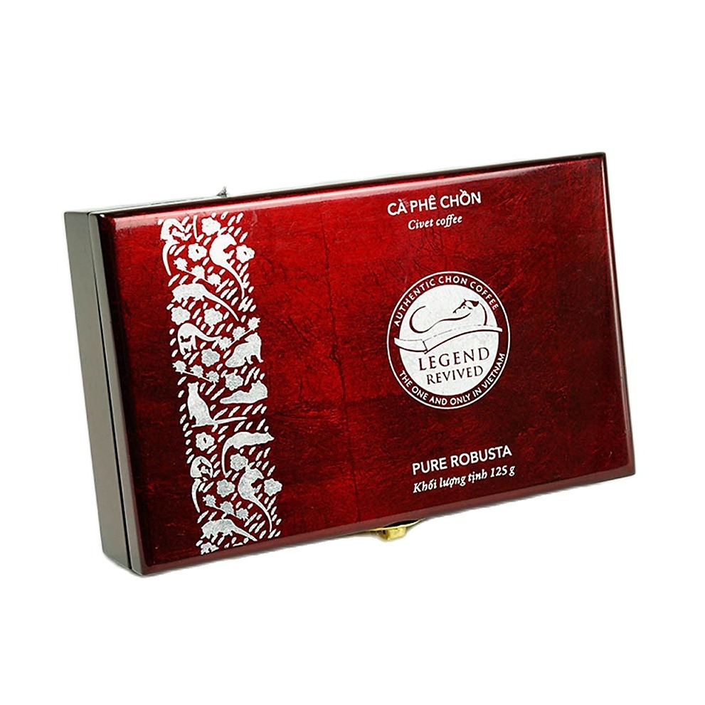 Cà phê Robusta Chồn Legend Revived – Hộp Sơn Mài 125g - Bột