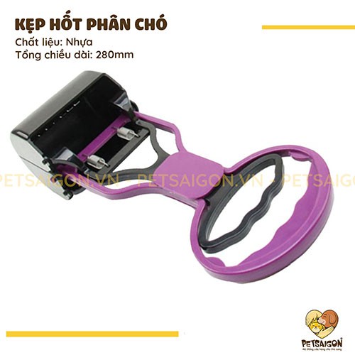 KẸP NHỰA GẤP DỌN PHÂN CHO CHÓ.