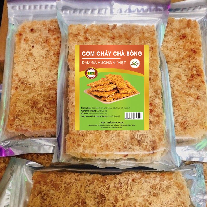 Combo 3 bịch cơm cháy siêu chà bông SK FOOD
