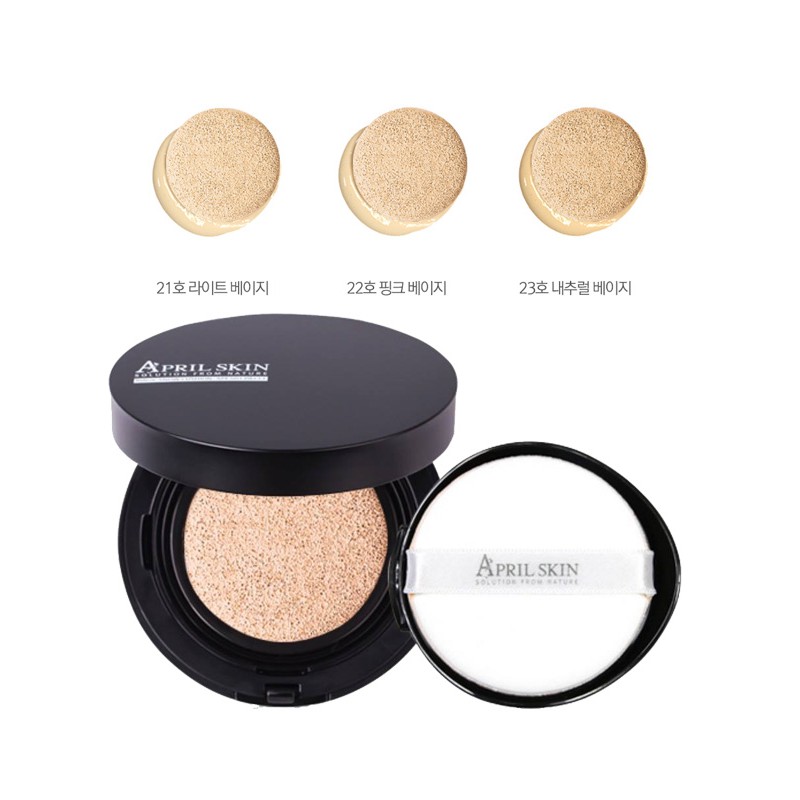 Phấn nước AprilSkin Black Magic Skin Snow Cushion mẫu mới