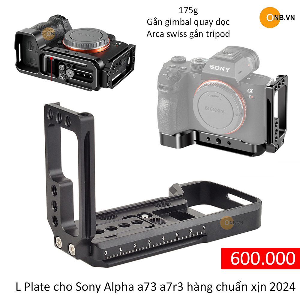 L plate thanh bảo vệ kiểu l cho sony alpha a73 a7iii, a7r3 a7riii, a9 mới 2024