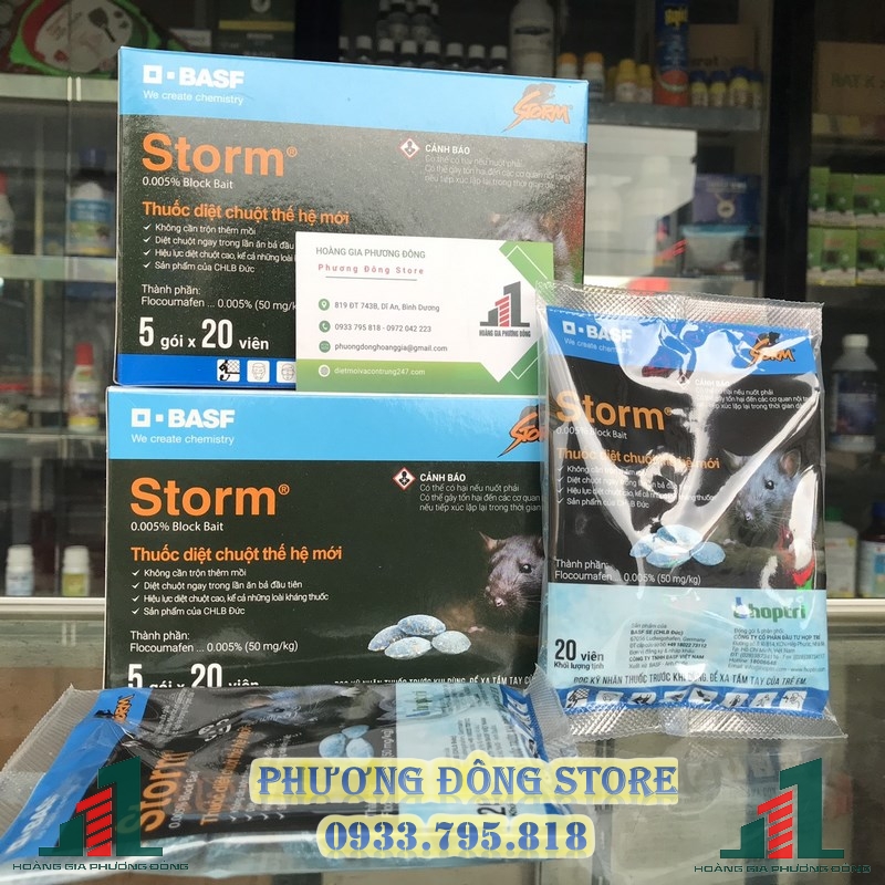 Thuốc diệt chuột dạng viên STORM (20 viên)